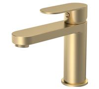 Round Mono Bathroom Basin Mixer Tap & Push Button Waste - Choice of Colour