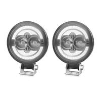 Round Motorcycle M9 Daytime Running Light DRL220W High-power 20000LM High Brightness 6000K White LED Car Headlight Waterproof Headlight Front Light(White light 2)