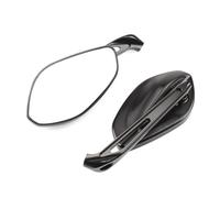 Round Motorcycle Mirrors For DUCATI Multistrada V4 V2 Pikes Peak 950 1200 1260 RearView Mirror Left Right Glass Lenses Motorcycle Accessories(Black)