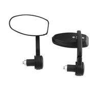 Round Motorcycle Mirrors For Kawasaki Z1000 Z750 ER-6F ER-6N Motorcycle 17.5mm-21mm Handlebar Rearview Mirror White Lenses Adjustable Side Mirror