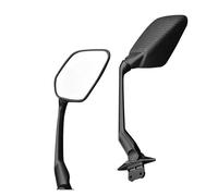 Round Motorcycle Mirrors For TMAX530 2012-2018 Side Mirrors Anti-Vibration Adjustable Mirror Set Wide Angle View Replacement Direct Bolt-On Fit(Black-B)