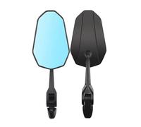 Round Motorcycle Mirrors Motorcycle Rearview Mirror Adjustment Universal Modified Rearview Mirror Waterproof Aluminum Aos9 Side Mirror(H3439 Blue Mirror)