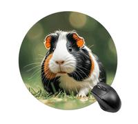 Round Mouse Pad 7.8 Inch, Non-Slip Rubber Base Portable Mouse Mat Waterproof Durable Gaming Mousepads Mini Travel Cute Guinea Mousepad for Office Home Computer
