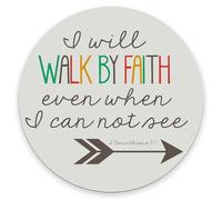 Round Mouse Pad, Custom Small Mouse Pads with Designs,Portable Office Non-Slip Rubber Base Wireless Mouse Pad for Laptop, Bible Verses Christian Quotes 1 Corinthians 5:7