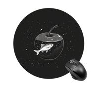 Round Mouse Pad for Computer & Laptop There Is Water in It Mouse Pad with Non Slip Rubber Base Non-slip Mousepad Wear-Resistant Washable Desk Mat 20 * 20cm