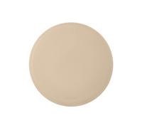 Round Mouse Pad Leather Beige - Non-Slip and Perimeter Stitching