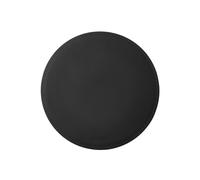 Round Mouse Pad Leather Black - Non-Slip and Perimeter Stitching