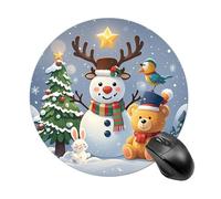 Round Mouse Pad Make New Friends, Professional Customized Non-Slip Rubber Gaming Mouse Pad, Waterproof Mousepad Good Gift for Office Work and Home Computer Accessories