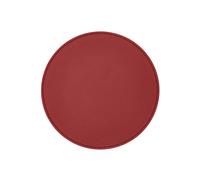 Round Mouse Pad Real Leather Ferrari Red - Non-Slip and Perimeter Stitching