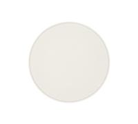 Round Mouse Pad Real Leather White - Non-Slip and Perimeter Stitching