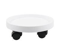 Round Movable Planter Tray with Wheels Heavy Duty Sturdy Industrial Mobile Base for Most Type Plant Pot 1 White 220