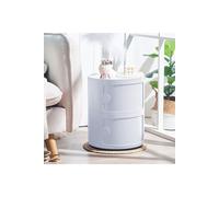 Round Multi-Tier Drawer Storage Organizer in White The hot sale White