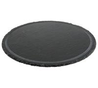 Round Natural Slate Plate Ø 33 cm Ilsa | Tray With Groove