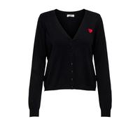 Round Neck Button-Up Cardigan - female - JACQUELINE de YONG - Cardigans - Black - S - Knitwear S