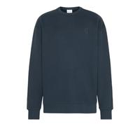 Round neck jumper with embroidery KnowledgeCotton Apparel Bleu 3XL