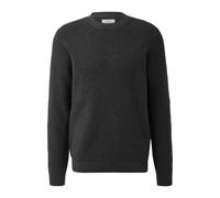Round Neck Knit Pullover with Textured Pattern s.Oliver Gris 3XL
