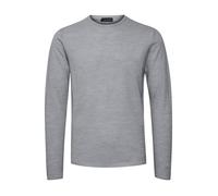 Round neck knit sweater Casual Friday kent merino Grey S