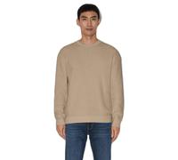 Round Neck Knitted Jumper with Textured Pattern s.Oliver Beige 2XL