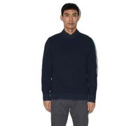Round Neck Knitted Jumper with Textured Pattern s.Oliver Bleu 3XL