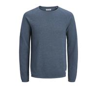 JACK & JONES Jjehill Knit Crew Neck Noos, Blue Mirage, M