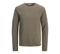 Round neck knitted sweater Jack & Jones Hill Vert XL