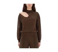 Round-neck Knitwear - female - Circus Hotel - Round-neck Knitwear - Brown - M - Knitwear M
