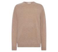 Round neck lambswool sweater KnowledgeCotton Apparel Beige L