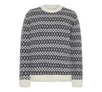 Round neck lambswool sweater KnowledgeCotton Apparel RWS Bleu S