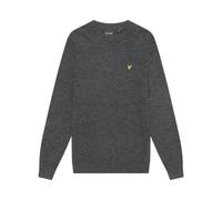 Round neck lambswool sweater Lyle & Scott Blend Gris XL