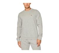 Round Neck Long Sleeve Cotton-Blend Sweatshirt - male - Napapijri - Sweatshirts - Gray - L - Sweatshirts & Hoodies L