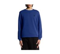 Round Neck Long Sleeve Cotton Sweatshirt - male - Lyle & Scott - Sweatshirts - Blue - L - Sweatshirts & Hoodies L