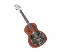 Round Neck Mahogany Body Resonator Six String Guitar Wood Finish
