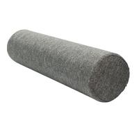 Round Neck Pillow Roll Cervical Support Pillows Linen Cylinder Bolster Pillow for Bed Couch Lumbar Support Long Pillow Removable, for Head, Neck, Back And Legs(Dark Gray,12cmx40cm)