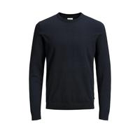 Jack & Jones Men's Jjebasic Knit Crew Neck Noos Jumper, Blue (Navy Blazer), L UK