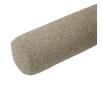 Round Neck Roll Pillow, Cylindrical Cervical Bolster Pillow with Removable Washable Linen Cover, Breathable Round Neck Pillow Leg Knee Lumbar Support Cushion (Camel,60x15cm)