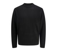 JACK & JONES Men's Jjesoho Ollie Knit Crew Neck Sn, Black, XL