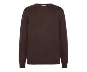 Round neck sweater KnowledgeCotton Apparel Merino Marron S