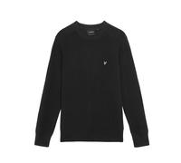 Round neck sweater Lyle & Scott Engineered Rib Noir M