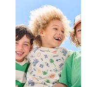 Round-neck sweatshirt for boys ecru
