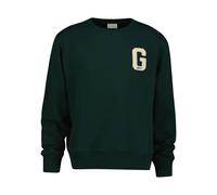GANT Men's G Badge Sweat C-Neck Sweatshirt, Tartan Green, L