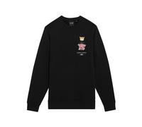 Round neck sweatshirt Lyle & Scott Rose And Crown Graphic Noir XL