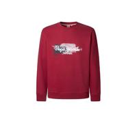 Pepe Jeans Men's Trey Crew Sweatshirt, Red (Rugby RED), S