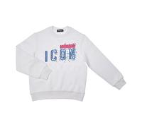 Round Neck Sweatshirt with Icon Print - female - Dsquared2 - Kids Sweatshirts - White - 4 Y - Kids 4 Y