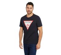 Round neck T-shirt Guess Logo Original Bleu M