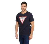 Round neck T-shirt Guess Logo Original Blue S