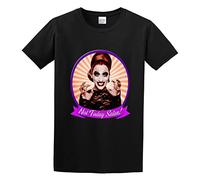 Round Neck T-Shirt, Summer Trendy Clothing Bianca Del Rio Not Today Satan! T-Shirt Black L