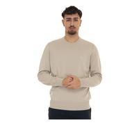 Round-necked pullover with logo detail - male - Boss - Round-neck Knitwear - Beige - S - Knitwear S