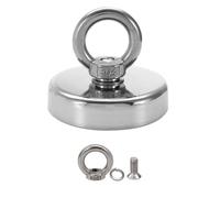 Round Neodymium Magnets, Round Strong Neodymium Fishing Magnets, 42 mm Rare Earth Magnet with Eye Bolts Industrial Magnet for Fishing, Hanging, Hoisting