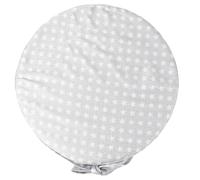 Round Non-Slip Chair Pad - Comfortable Booster Seat Cushion Lightweight & Portable Silver Sponge for Dining & Feeding Thick Design for Enhanced Comfort