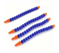 Round Nozzle Coolant Pipe 4Pcs, 1/2" 3/8" 1/4" PT Male Thread Flexible Plastic Water Oil Tube, 200-700mm Extendable Length for CNC Milling Lathe Water Cooling System No Switch 1/2 600mm